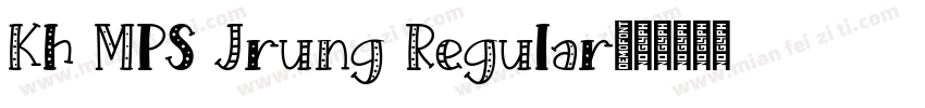 Kh MPS Jrung Regular字体转换